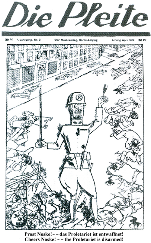 Noske destroys Proletariet George Grosz